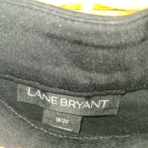 LANE BRYANT Skirt Women's 18/20 Black Flare A-Line Heavyweight Fabric Classic - Picture 3 of 4